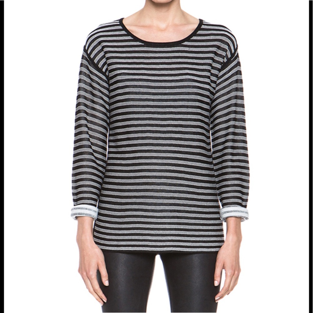 T by Alexander Wang striped LS shirt